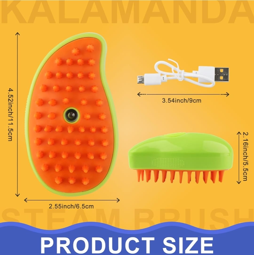 Cepillo de Vapor para Mascotas | Baño Seco y Desenredante en Casa